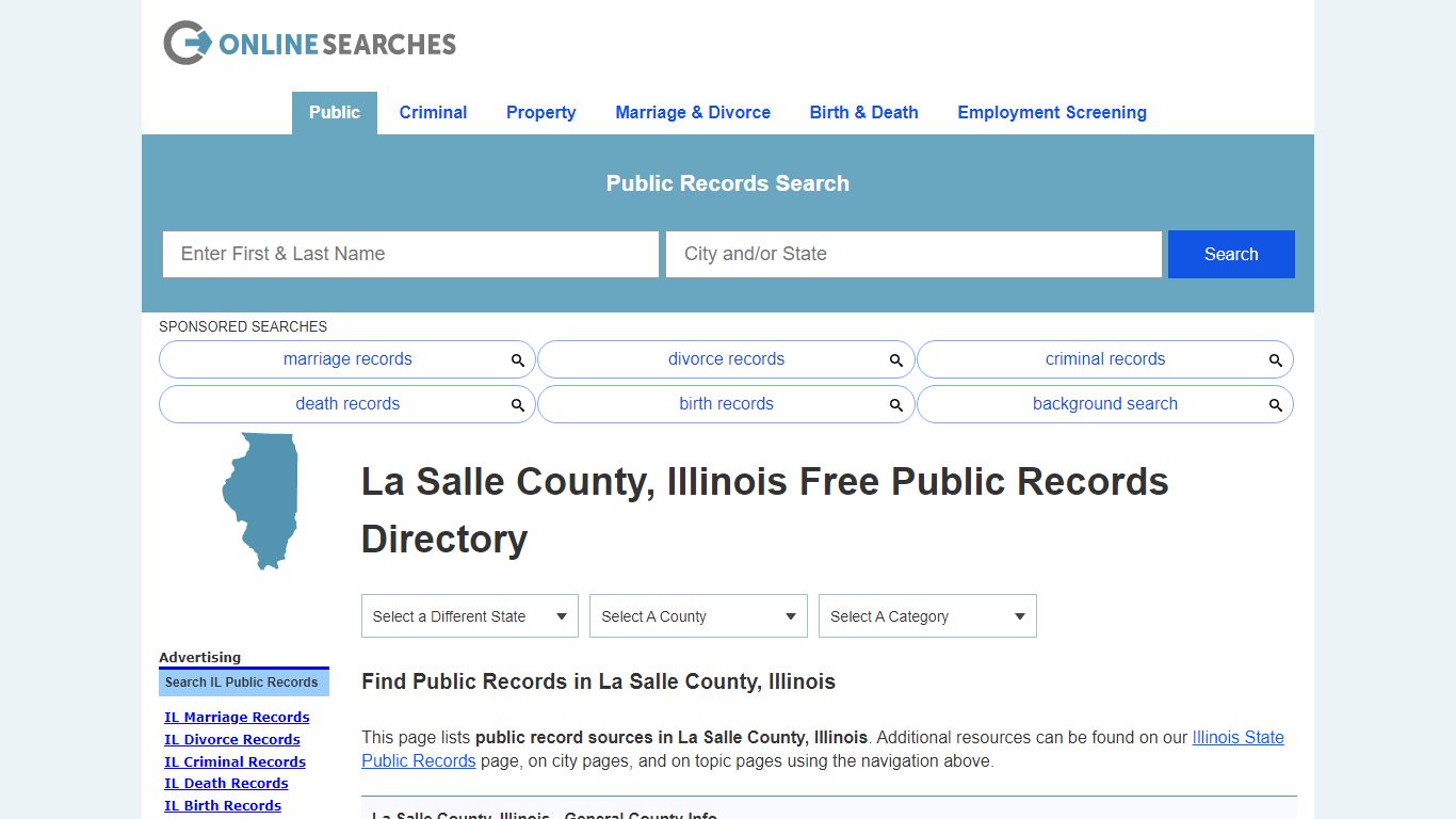 La Salle County, Illinois Public Records Directory